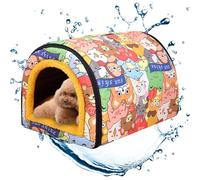 Maison de Chat à l'extérieur, abri de Maison de Chat Sauvage à l'extérieur des intempéries, Maisons chauffées extérieures Pliables, abri d'animaux pour Chats pour Chats Chiens Moyens de Chiot