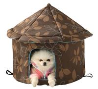 Maison De Chat d'hiver en Plein Air,Abri d'hiver Chaud pour Chats Chiens,Maison pour Chat,Maison De Chat Extérieure Intempéries pour l'hiver pour Lapins,Chiens, Chats(S)