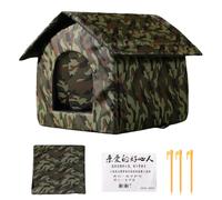 Maison De Chat en Plein Air - Tent des Condos Non Glissants | Hideaway De La Grotte du Vent, Animal De Compagnie Home Outdoor, Abri De Chat Errant À L'épreuve des Intempéries pour Jeu De Balcon par