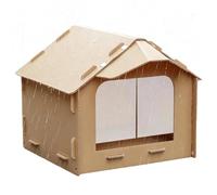 Maison de Chat Extérieure | Refuge de Repas pour Animaux avec Toit incliné, résistant aux intempéries - Refuge Fermé pour Chat Errant,pour Jardin Rue Parc Communauté Patio