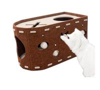 Maison de chat | Grattoir pour chat Hideaway Copropriété Maison - Protection des meubles chatons Entraînement Jouet bon marché pour les espaces de travail intérieur, chambre, bureau, appartement