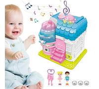 Maison de Château | Jeu de lumières magiques et château | Jeu de simulation de construction de jouets avec lumières, maison de de rêve pour plus de 3 ans