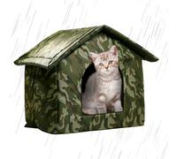 Maison de chien - chenil de chien isolé pour une utilisation en plein air | Refuge pour animaux de compagnie résistant aux intempéries pour les chats communautaires, animaux errants, feraux, maison de