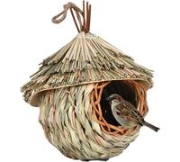 Maison de Colibri extérieure - Accrochez Les Poches de nid d'oiseau Cage de cabane à Oiseaux Naturelle extérieure, pour décor de Campagne de Jardin extérieur d'habitat d'oiseau