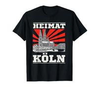 Maison de Cologne : Design avec Panorama Rhin et Cologne T-Shirt Graphique avec Valeur