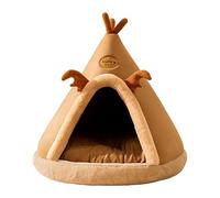 Maison de compagnie chaude d'hiver - abri sur animaux de compagnie, refuge pour animaux de compagnie moyen | Chiens de chien de tente de wapiti pliable, tapis de lit de nid de chat, chiots de lit de c