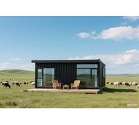 Maison de conteneur extensible avec 3 pièces privées, petite maison pliable pour grandes familles ou espaces de vie