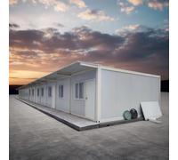 Maison de conteneur extensible préfabriquée de luxe de 12,2 m avec salle de bain cuisine 2/3 chambres à coucher Conteneur pliable modulaire petite maison préfabriquée pliable maison cabine de camping