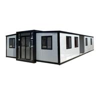 Maison de conteneur mobile extensible de 6,1 m, 9,1 m, 12,2 m, 2 ou 3 chambres pour le camping, le jardinage et les petits espaces, cette maison pliante offre une pratique et confortable pour diverses