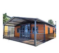 Maison de conteneur modulaire compacte personnalisée - Espace de vie portable préfabriqué de 6 m/12 m avec fenêtres en verre, chambre à coucher et bureau | Bâtiment modulaire pliable à vendre