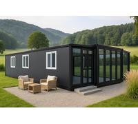 Maison de conteneur pliable multi-usages flexible pour le travail et la vie, maisons à vendre
