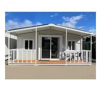 Maison de conteneur pliable préfabriquée pour 2 à 3 chambres à coucher - Maison portable et pliable - Maison préfabriquée pour conteneur à domicile, bureau, dortoir, cuisine, bureau