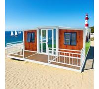 Maison de conteneur préfabriquée légère et pliable à vendre avec chambre et salon pour les amateurs de vie minuscule