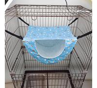 Maison de couchage à suspendre pour animaux domestiques double couche balançoire jouets pour chats lapins T5E7 lit furet Tapis de repos