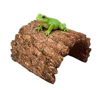 Maison de Crapaud,Caverne d'Abri en Résine | Plateforme de Repos pour Tortue,pour Aquarium Terrarium Dragon Barbu Tortue Léopard Geckos Reptiles Amphibiens Serpent