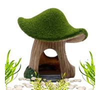 Maison de décoration d'aquarium, Maison d'aquarium | Décoration de Maison d'aquarium de Grotte de Champignons | Maison cachée Creuse en résine pour Reptiles, Tortues, crevettes, Poissons-Chats