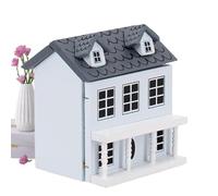 Maison de DIY en bois - Kit de bricolage miniature de villa - Modèle de bâtiment fait à la main - Kit de montage créatif pour adolescents et adultes - Projet de maison de détaillé pour