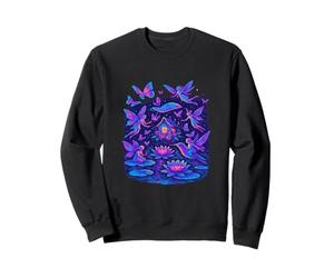 Maison de fée avec Colibri Papillons Lily Pond Sweatshirt