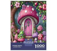 Maison de fée dans Un Champignon 1000 Pièces Coffret Puzzle Puzzle Adultes Carton Recy fi Éducatif, Jeu À La Maison, Super Idée Cadeau pour Tous Les Fans 52x38cm/1000pcs