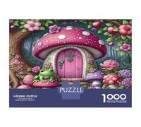 Maison de fée dans Un Champignon 1000 Pièces Coffret Puzzle Puzzle Carton Premium - Anti-Stress Déco, Cadeau Femmes Hommes Enfants, Développement Cognitif 38x26cm/1000pcs
