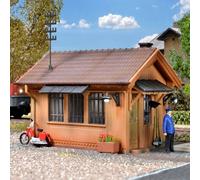 Maison de garde barrières avec kit d'éclairage Led-HO 1/87-KIBRI 39309