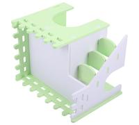 Maison de Hamster Cachette Multifonction Tunnel PVC Vert Clair | Espace Privé pour Dormir et Se Cacher, pour Rat ou Petit Lapin, Accessoire Compact