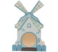 Maison de Hamster Décorative en Bois Bleue, Cachette Délicate pour Petits | Rat et Petits Animaux, Repos Toute L'année, Présent pour Propriétaires