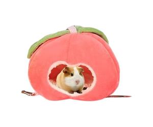 Maison de Hamster | Mini Maison de Hamster aux Fruits Doux et Chaude | Accessoires pour Cages Nides, Banc en Coton Léger pour Hamster Nain, Mini Hérissons