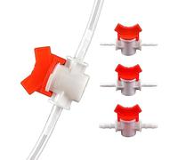 Maison de jardin 1Pc 4 ~ 8mm POM Valve système d'irrigation goutte à goutte tuyau pagode Joint Aquarium réservoir pompe à Air contrôle de la Circulation de l'eau vanne à bille Raccords de conduite d'e