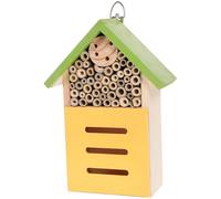 Maison de Jardin en Bois Style Cabane, Habitat Extérieur pour Insectes | Décor de Jardin Vert, pour Bêtes Bénéfiques et Autres Auxiliaires, Scène Naturelle, à Poser Dehors