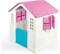 Maison de jardin pour enfants, blanche et rose
