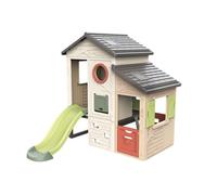 Smoby Life - Maison Aventure - avec Toboggan - 3 Murs d'escalade - Trappe Secrète - Compatible Accessoires Smoby - Anti-UV - Dès 2 Ans - Fabriquée en France