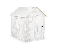 Maison De Jeu A Colorier En Carton "Cabane"