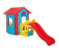 Maison de jeu en plastique avec toboggan HAPPY HOUSE WITH SLIDE PILSAN 06 432 Bleu Bleu G