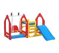 Maison de Jeu pour enfants - LITTLETOM - KS-104 - Toboggan et balançoire - Intérieur et extérieur