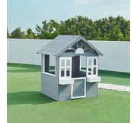 Maison de jeu pour enfants 'Vesa' outdoor 138 x 120 x 102 cm bois de sapin gris