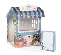 Maison de Jeu XXL de FOLDZILLA 105 x 75 x 75 cm Kiosque pour Enfants de Carton avec Texte personnalisé