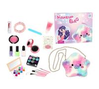 Maison De Jeux De Maquillage Pour Enfants, 48 Pièces, Étoile À Cinq Branches, Sac À Cosmétiques, Cadeau De Noël Pour Filles