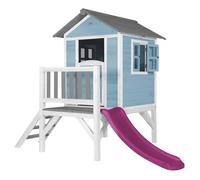 Maison de jeux en bois pour enfants AXI Beach Lodge XL avec toboggan en violet