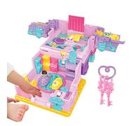 Maison de jouet villa, ensemble de manoir de jeu de musique légère, jeu de rôle à la maison, modèle de résidence familiale miniature, kit de scène d'histoire interactive pour garçons et filles,