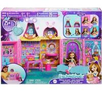 Enchantimals La Maison de l’Amitié Coffret avec mobilier, 1 poupée et Son Animal de Compagnie, Maison de poupée avec 7 Zones de Jeu et 24 Accessoires, HXL53