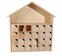 Maison De L'avent Bois 31x34x7 Cm - Megacrea Diy
