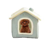 Maison de lit pour Chat, Maisons pour Chats pour Chats d'intérieur,Grotte de lit pour Semi-fermée | Lits Couverts pour Chatons 40x3 5cm/15.75x13.78 Pouces, Maison d'hiver Douce et imperméable po