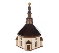 Maison de Lumière Seiffen Église Petit sans Ampoules, Bxhxt 79x145x79mm Neuf