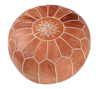 Maison de Marrakech Magnifique pouf marocain marron clair.