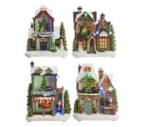 MAISON DE NOËL AVEC MOUVEMENTS ET ÉCLAIRAGE SUR LE CHOIX