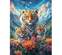 Maison de Noël dans la vallée enneigée 1000 Pièces Puzzle Collectionneur en Carton Rigide sans Déformation Mythes Animal Plante Très Difficile Motif Complexe Décoration Murale Qualité Premium 100
