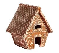 Maison de Noël en Pain d'Épices avec Éclairage LED, Décorations de Noël en Pain d'Épices Figurines de Collection Figurines de Village Pré-éclairées LED Décoration d'hiver pour Maison Bureau Cuisine