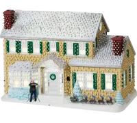 Maison de Noël en résine avec éclairage LED pour le bureau Statue de Maison Ornements pour Centre de Table Cheminée