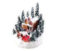 Maison De Noël Illuminée - Ensemble De Village De Noël ,Collection D'Ornements Souvenirs Décor Coloré Pour Table De Chevet Bibliothèque | Cadeau pour Amis Table de Nuit Salon Cheminée Chambre